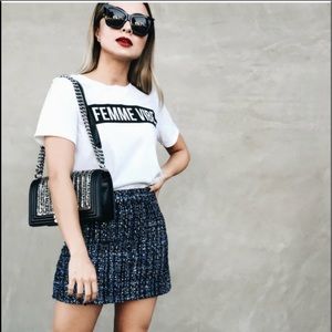 Theory tweed Mini skirt